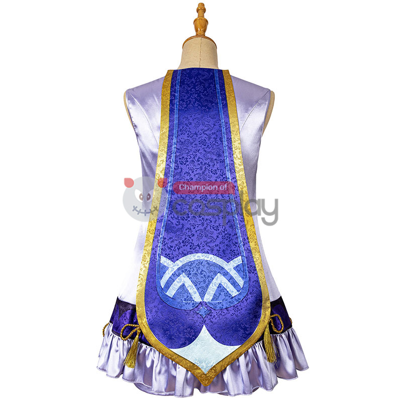 Genshin Impact Cosplay Suit Qiqi Costume Top Level
