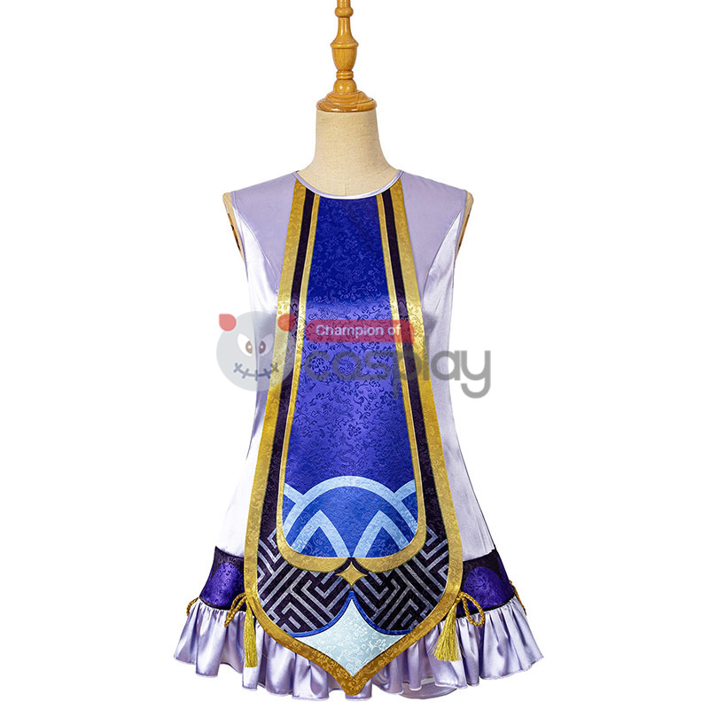Genshin Impact Cosplay Suit Qiqi Costume Top Level