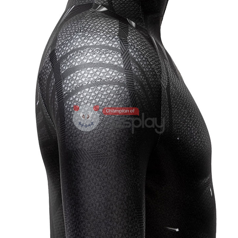 Black Panther Cosplay Costume T'Challa Jumpsuit for Kids