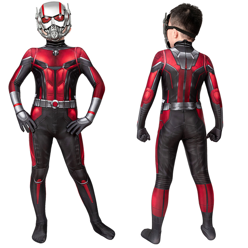 Kids Ant-Man and the Wasp Trailer Cosplay Costume Ant Man Jumpsuit