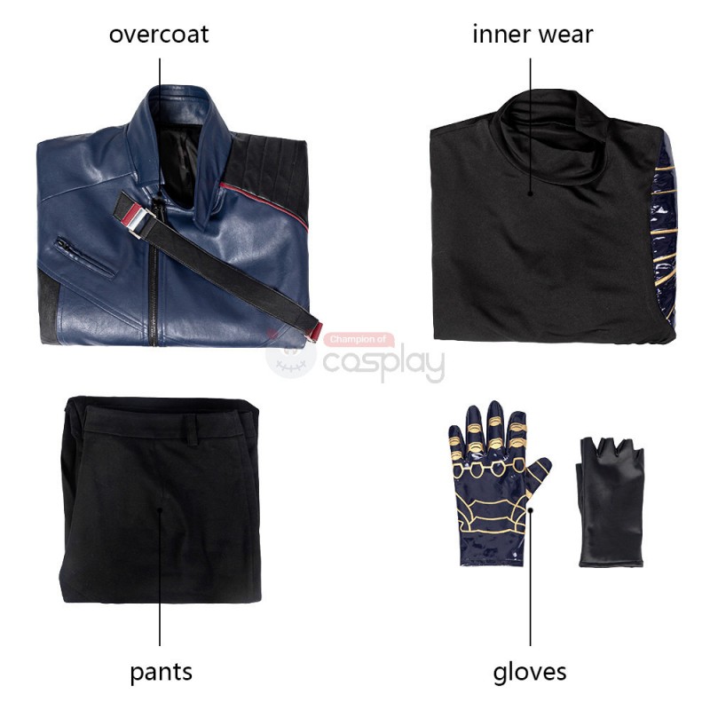 Bucky Barnes Costume 2021 New The Falcon and the Winter Soldier Cosplay Suit