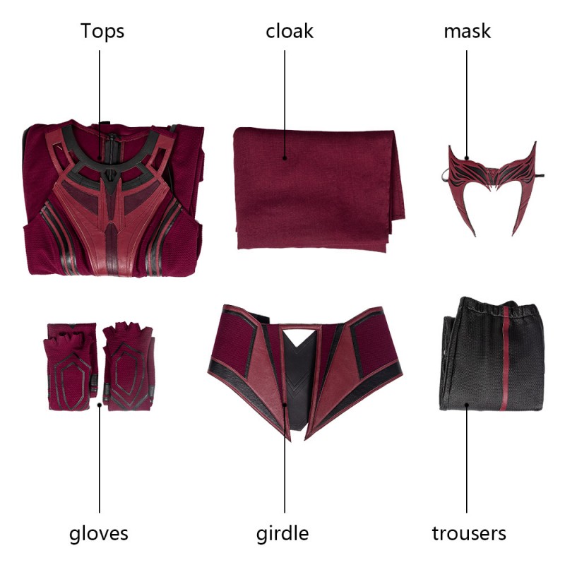 2021 Wanda Costume WandaVision New Cosplay Wanda Maximoff Scarlet Witch Suit