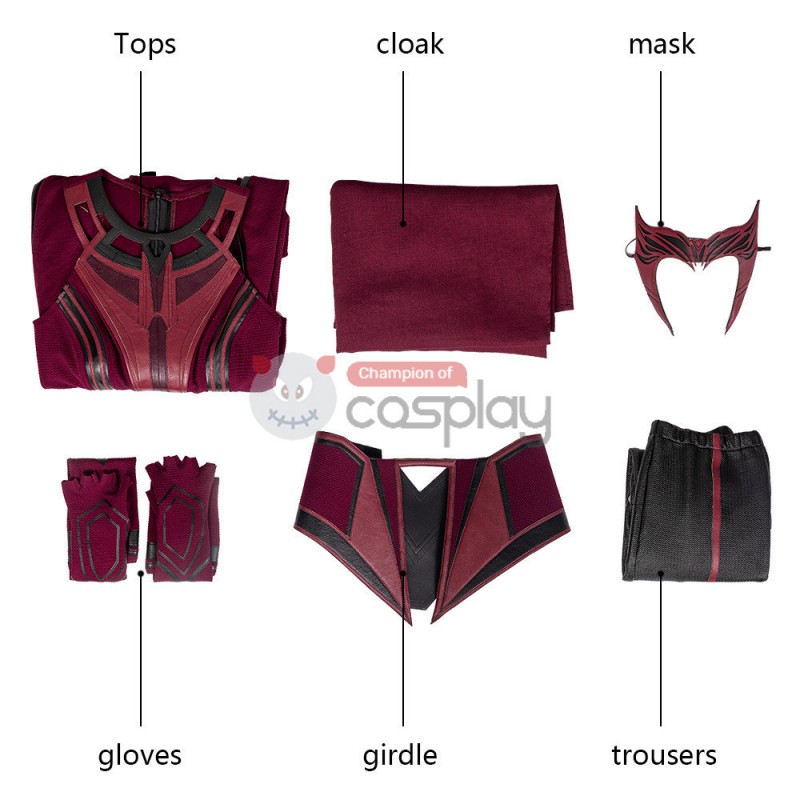 Ready To Ship 2021 Wanda Costume WandaVision New Cosplay Wanda Maximoff Scarlet Witch Suit