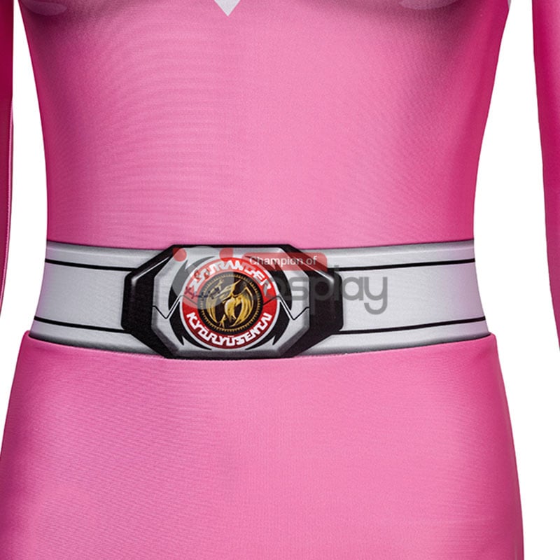 Pink Ranger Costume Mighty Morphin Power Rangers Cosplay Suit ...
