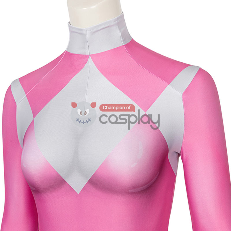 Pink Ranger Costume Mighty Morphin Power Rangers Cosplay Suit