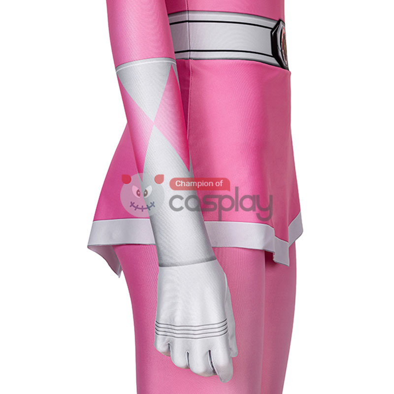 Pink Ranger Costume Mighty Morphin Power Rangers Cosplay Suit