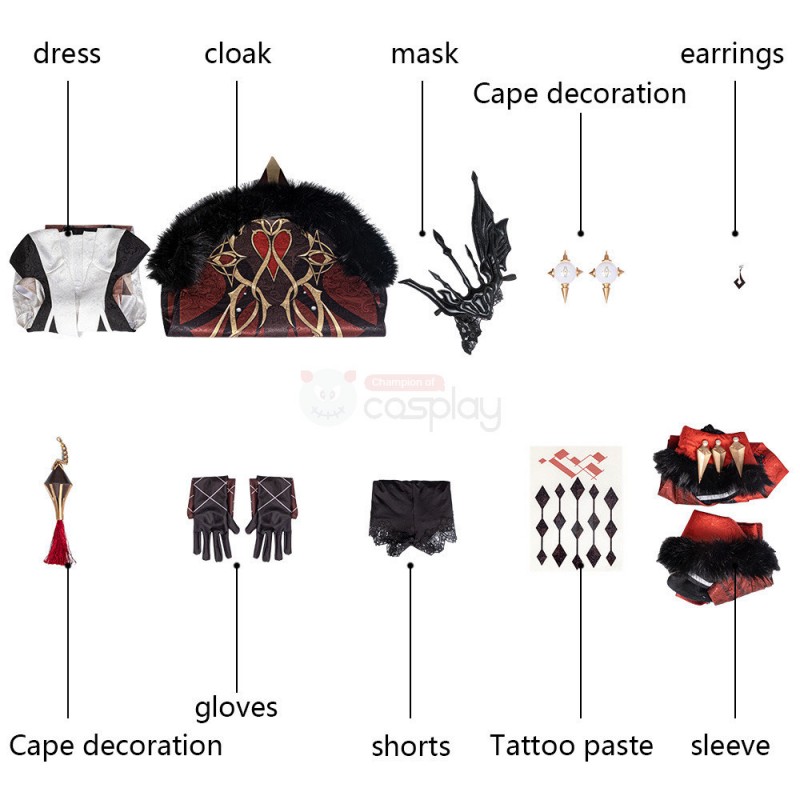 La Signora Costume Genshin Impact Cosplay Suit