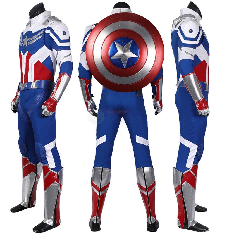 2021 Captain America Sam Wilson Costume New The Falcon and the Winter Soldier Cosplay Suit