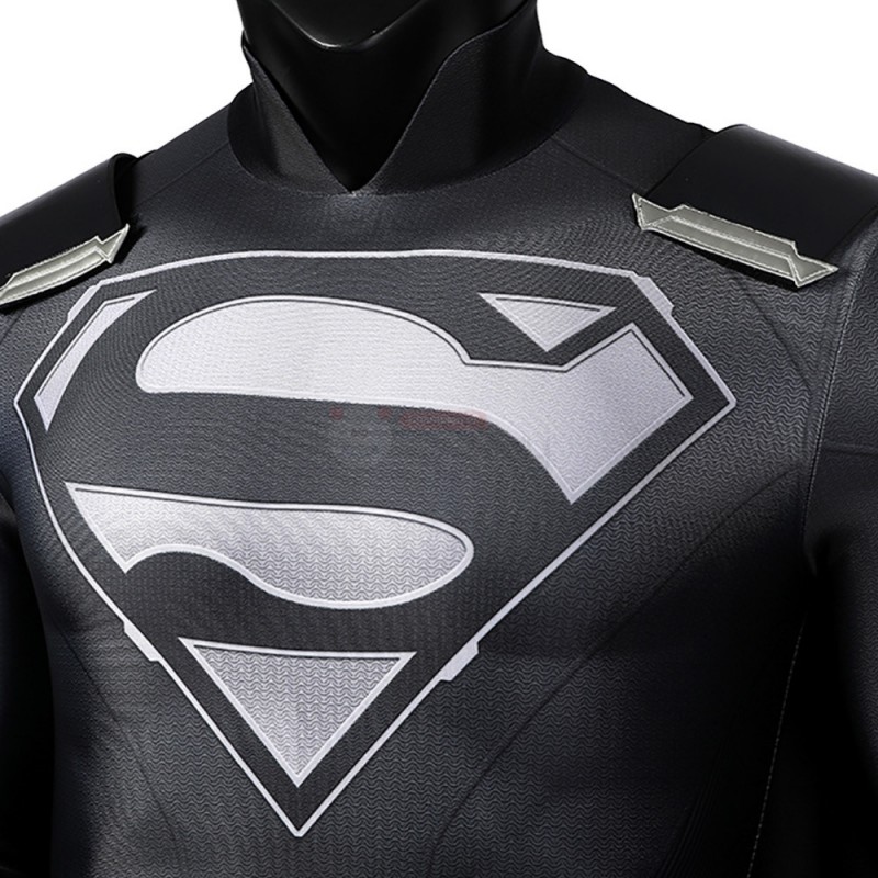 Clark Kent Black Jumpsuit Cosplay Costume