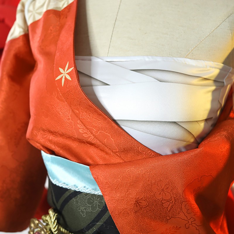 Genshin Impact Yoimiya Cosplay Costume Deluxe Version Full Set