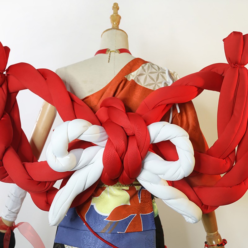 Genshin Impact Yoimiya Cosplay Costume Deluxe Version Full Set
