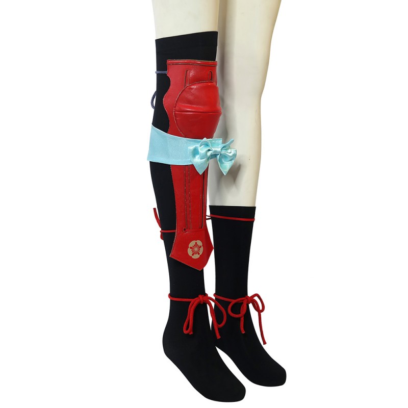 Genshin Impact Yoimiya Cosplay Costume Deluxe Version Full Set