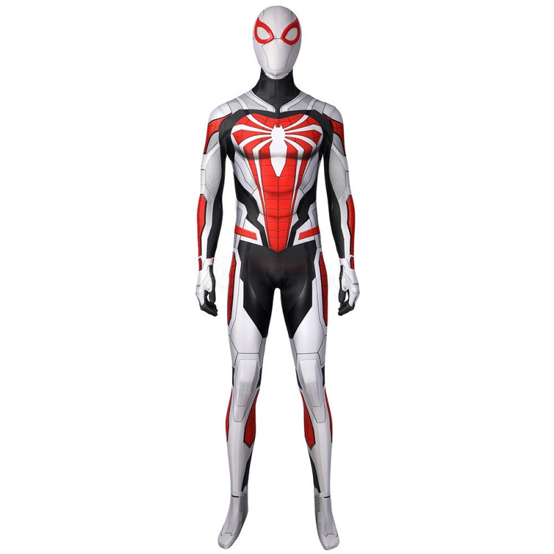 Spiderman Costume PS5 Remastered Cosplay New Armored Advanced Suit