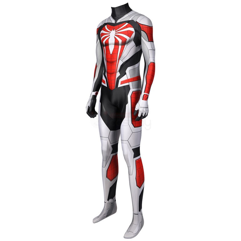 Spiderman Costume PS5 Remastered Cosplay New Armored Advanced Suit