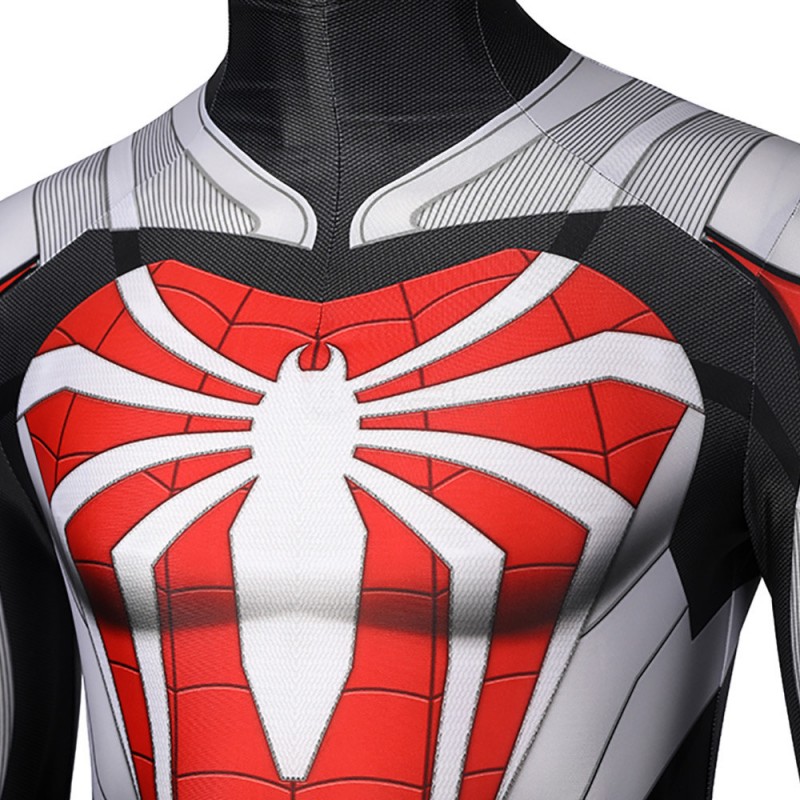 Spiderman Costume PS5 Remastered Cosplay New Armored Advanced Suit