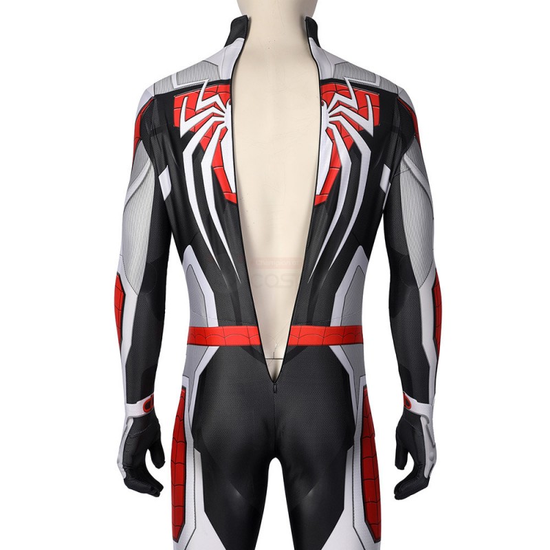 Spiderman Costume PS5 Remastered Cosplay New Armored Advanced Suit