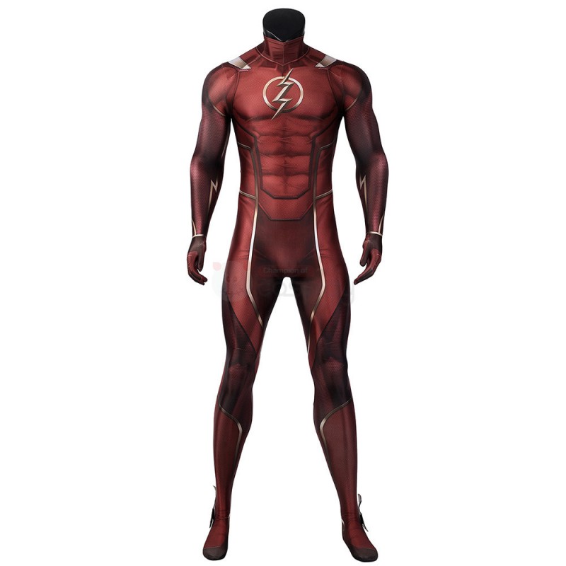 Barry Allen Red Jumpsuit Cosplay Costume