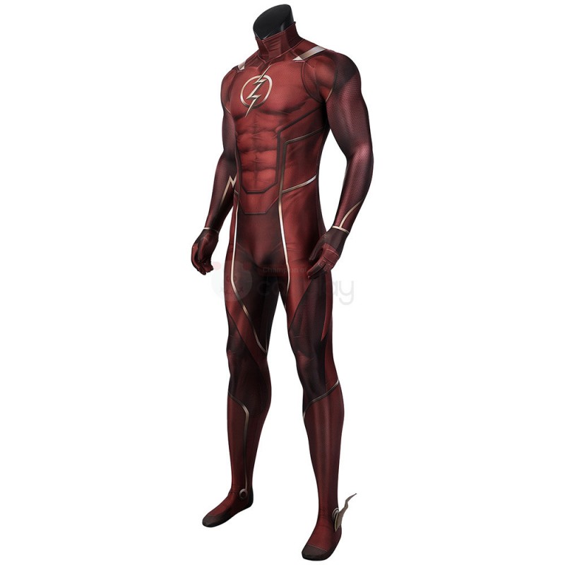 Barry Allen Red Jumpsuit Cosplay Costume