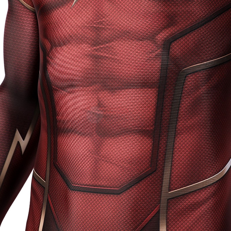 Barry Allen Red Jumpsuit Cosplay Costume
