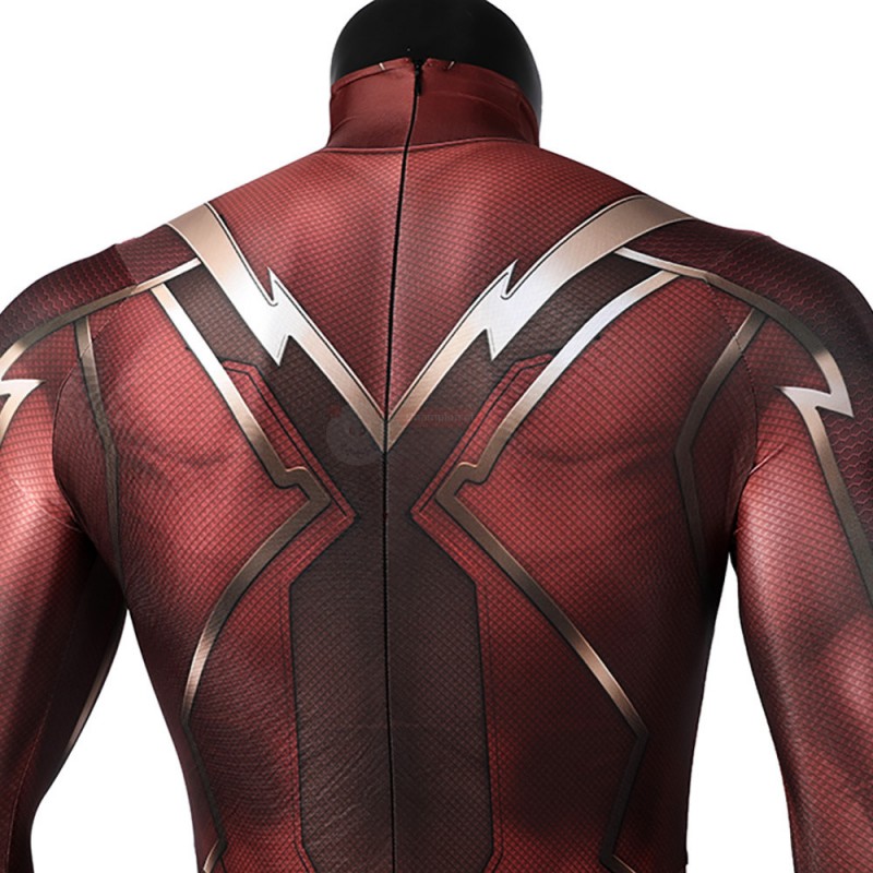 Barry Allen Red Jumpsuit Cosplay Costume