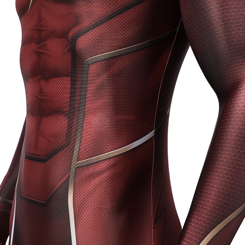 Barry Allen Red Jumpsuit Cosplay Costume