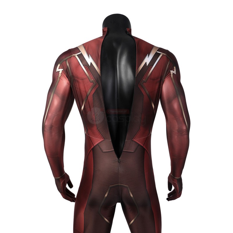 Barry Allen Red Jumpsuit Cosplay Costume