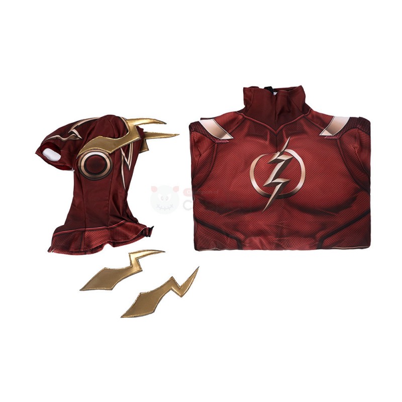 Barry Allen Red Jumpsuit Cosplay Costume