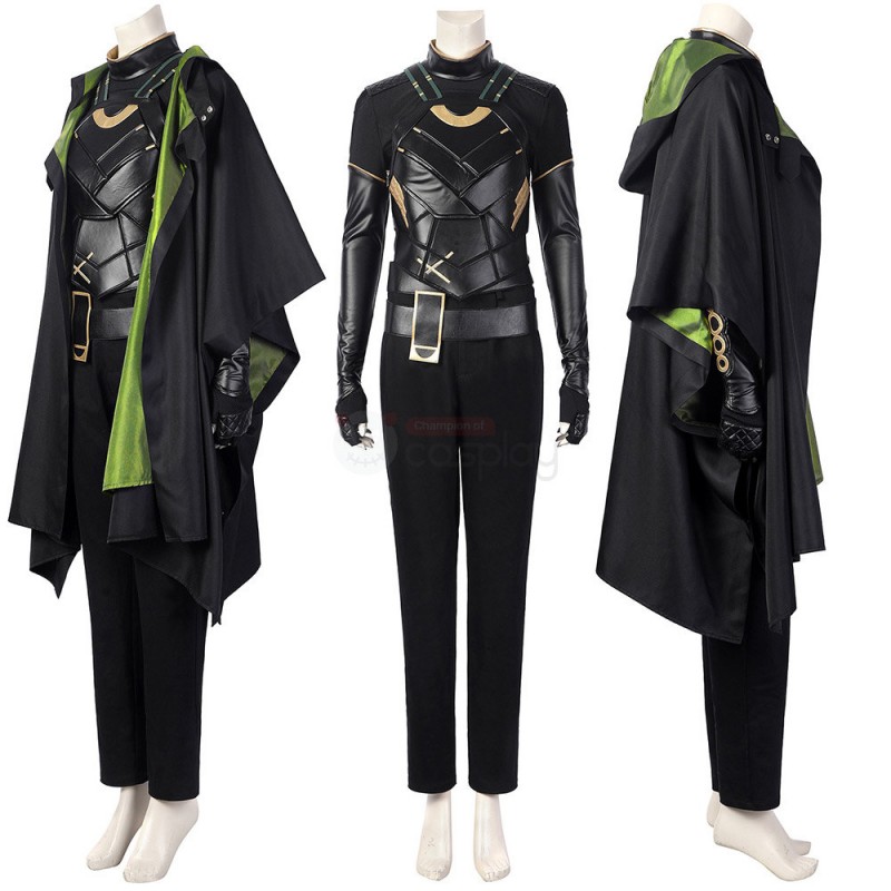 Female Loki Cosplay Costume Sylvie Lushton Lady Loki Suit