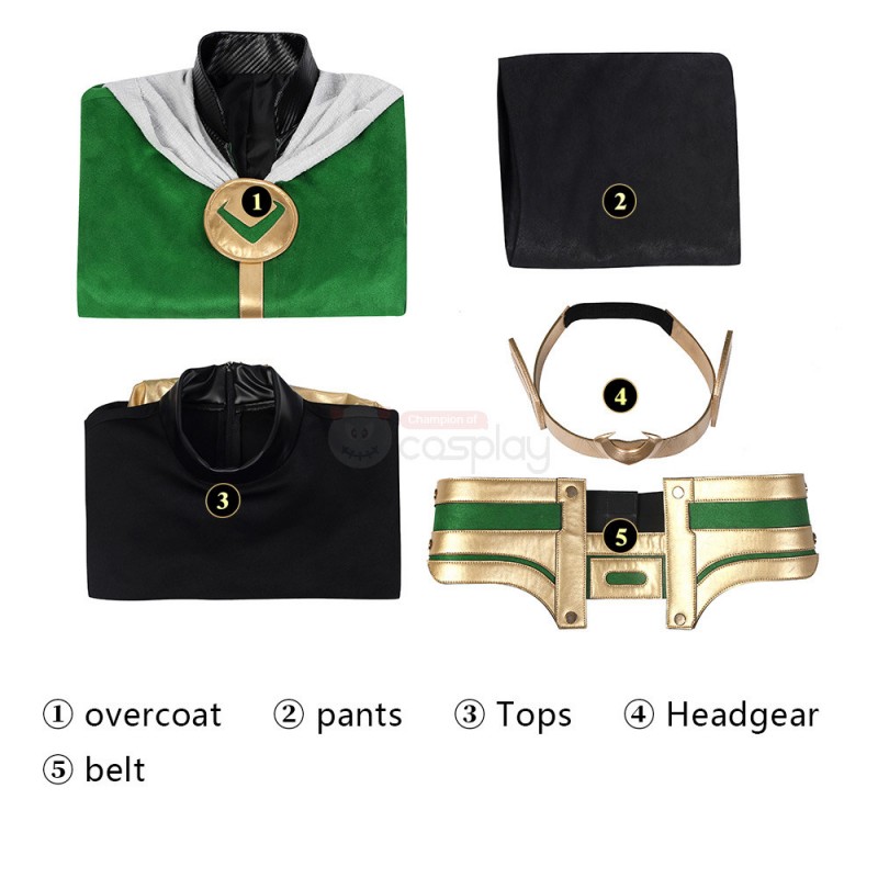 Kids Loki Costume 2021 Loki Laufeyson Cosplay Suit