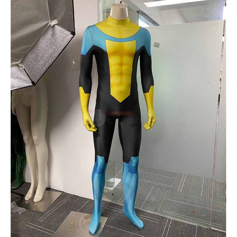 Invincible Mark Grayson Suit Zentai Halloween Cosplay Costume