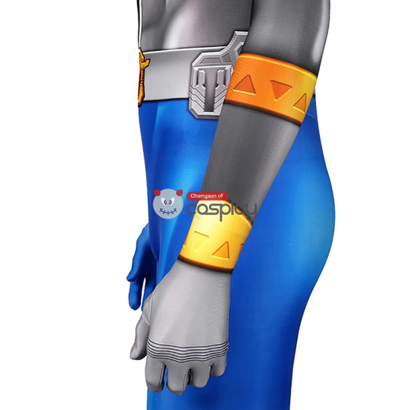 Blue Power Rangers Costume Kishiryu Sentai Ryusoulger Blue Solider Melto Cosplay Suit