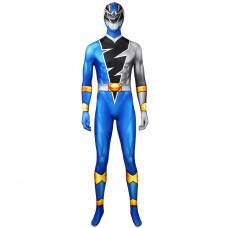 Blue Power Rangers Costume Kishiryu Sentai Ryusoulger Blue Solider Melto Cosplay Suit