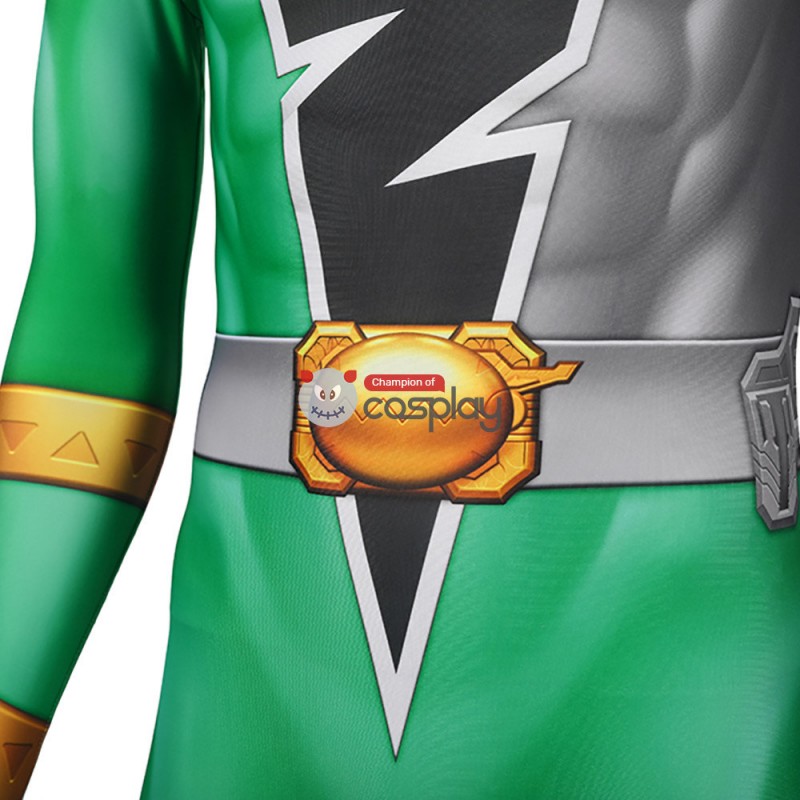 Power Rangers Green Costume Kishiryu Sentai Ryusoulger Green Solider Towa Cosplay Suit