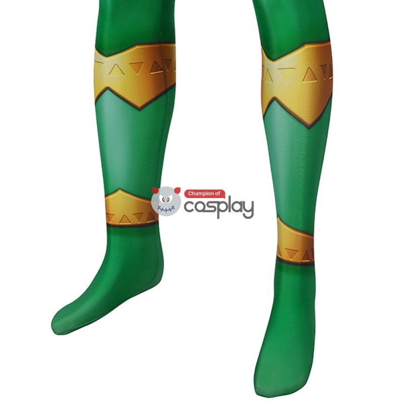 Power Rangers Green Costume Kishiryu Sentai Ryusoulger Green Solider Towa Cosplay Suit