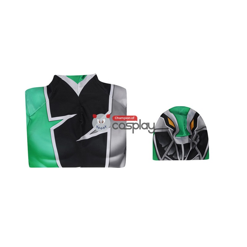 Power Rangers Green Costume Kishiryu Sentai Ryusoulger Green Solider Towa Cosplay Suit