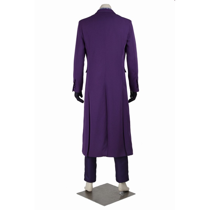 Heath Ledger Halloween Costume Black Knight Purple Cosplay Suit Improved Version