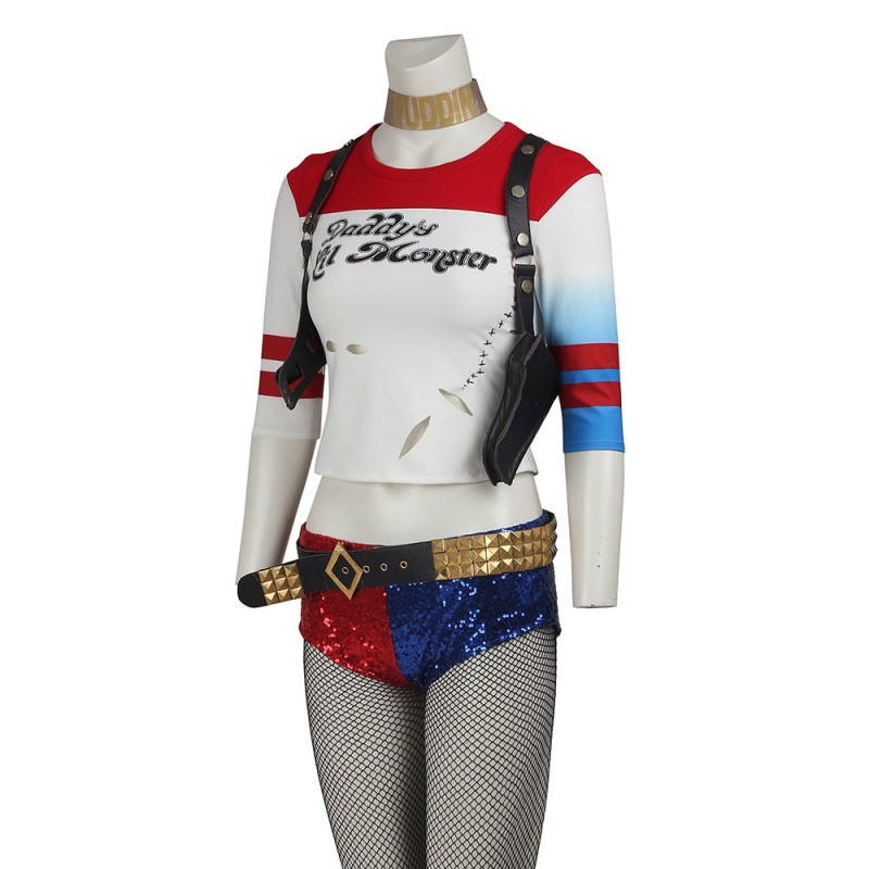Harley Quinn Cosplay Suit Suicide Squad Cosplay Costumes Upgraded Version