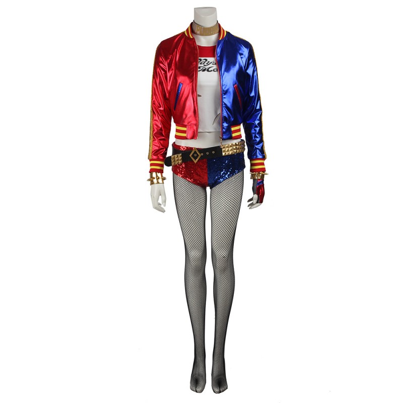 Harley Quinn Cosplay Suit Suicide Squad Cosplay Costumes Upgraded Version