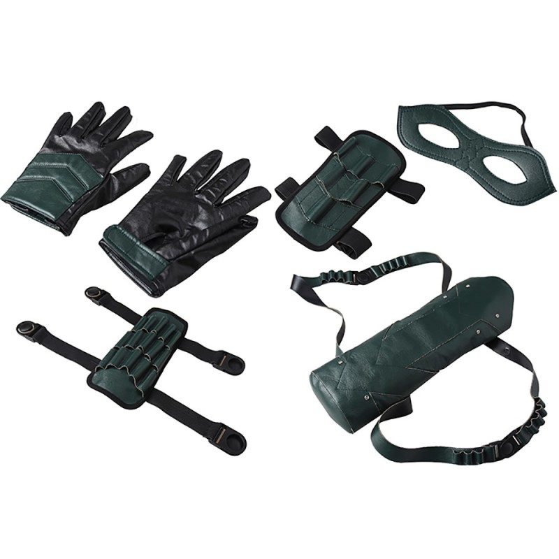 Oliver Queen Costume Green Leather Cosplay Suit
