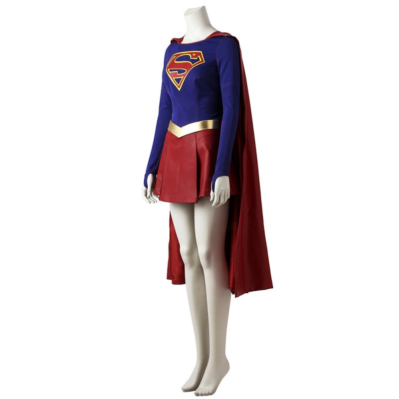 Kara Danvers Costume Super Hero Linda Lang Cosplay Suit