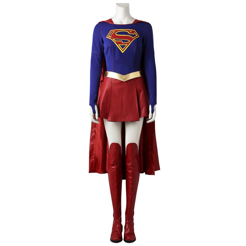 Kara Danvers Costume Super Hero Linda Lang Cosplay Suit