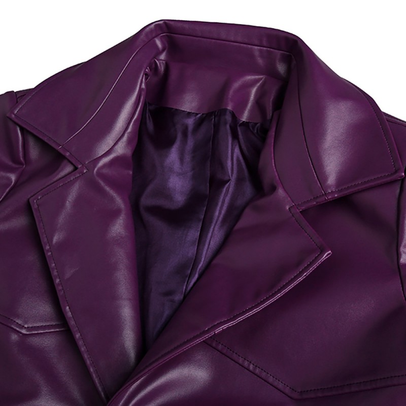 Richard Michael Epcar Halloween Costume Purple Jacket Cosplay Suit