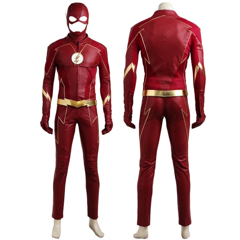 TF S4 Barry Allen Red Halloween Cosplay Costume Improved Version