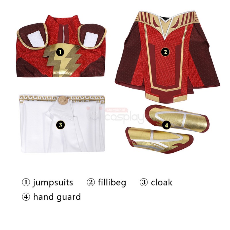 Grace Fulton Cosplay Costume Halloween Billy Batson Suit