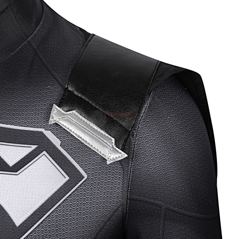 Children Clark Bodysuit Black Bat Cosplay Costume