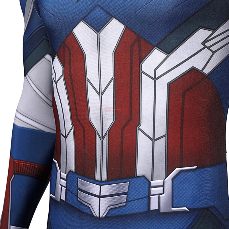 Captain America Sam Wilson Jumpsuit New The Falcon and the Winter Soldier Cosplay Costumes for Adult