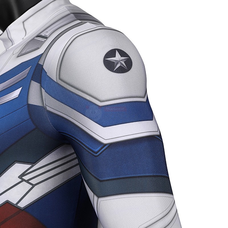 Captain America Sam Wilson Jumpsuit New The Falcon and the Winter Soldier Cosplay Costumes for Adult