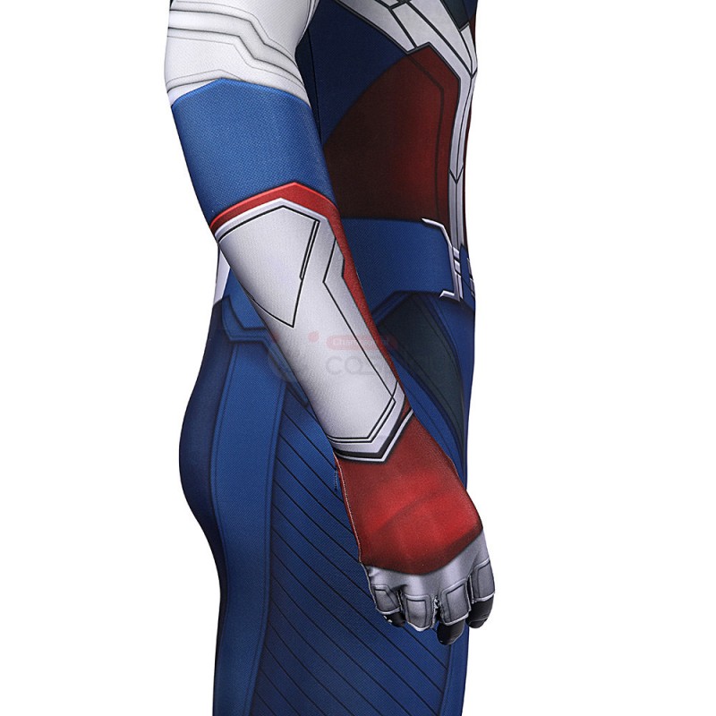Captain America Sam Wilson Jumpsuit New The Falcon and the Winter Soldier Cosplay Costumes for Adult