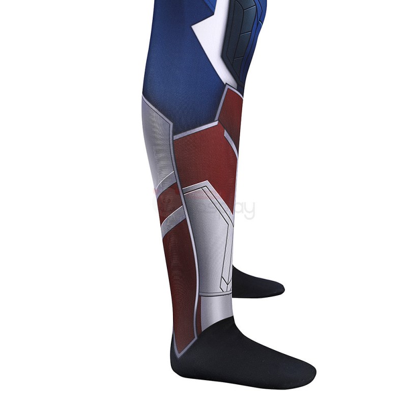 Captain America Sam Wilson Jumpsuit New The Falcon and the Winter Soldier Cosplay Costumes for Adult