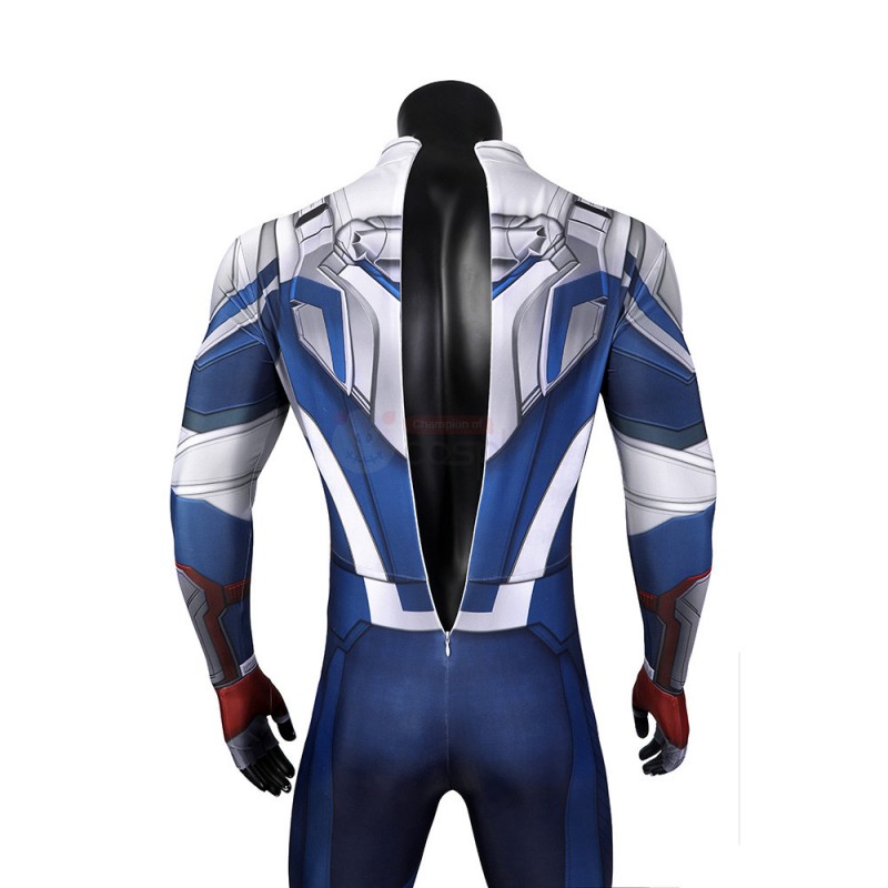 Captain America Sam Wilson Jumpsuit New The Falcon and the Winter Soldier Cosplay Costumes for Adult